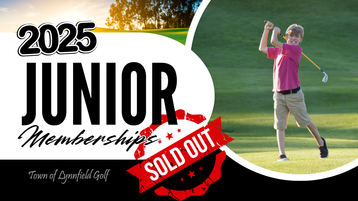 Junior Memberships Sold Out!